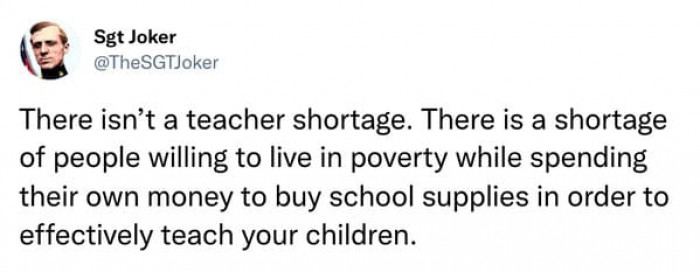 27. Somehow, they're selfish for leaving their underpaying careers.