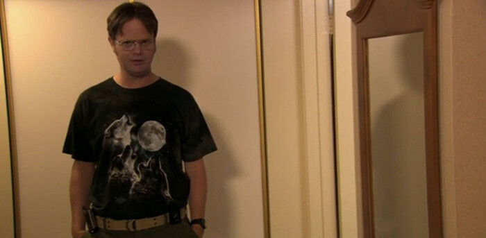 2. Dwight Schrute's style was inspired by his German heritage and military uniforms