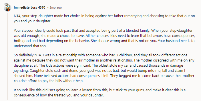 NTA OP!! Far from it.