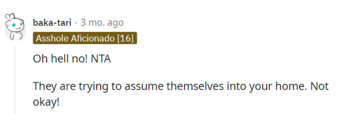 Their attempt to infiltrate her home is like an uninvited guest at a party, and it's simply not acceptable.