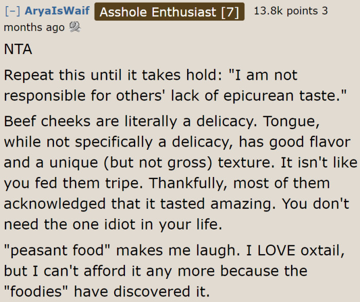 The OP should just ignore this ignorant woman, according to some Redditors.