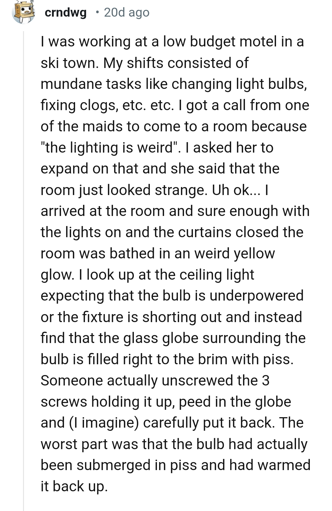 15. The room just looked strange