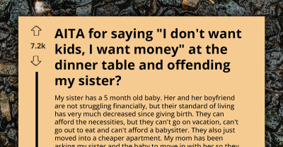 Aita For Saying I Don’t Want Kids I Want Money At The Dinner Table And Offending My Sister