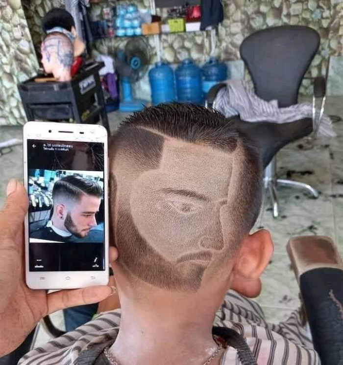4. He may be a talented barber, but he's not very bright.