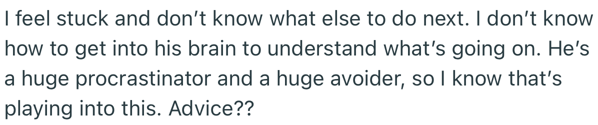 OP is seeking advice from Netizens on how to handle the situation