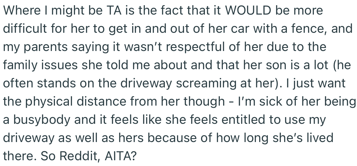 OP is eager to know if she’s the AH in this situation