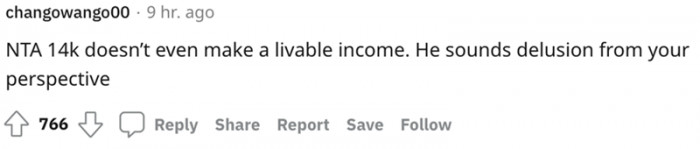 He sounds delusional from your perspective