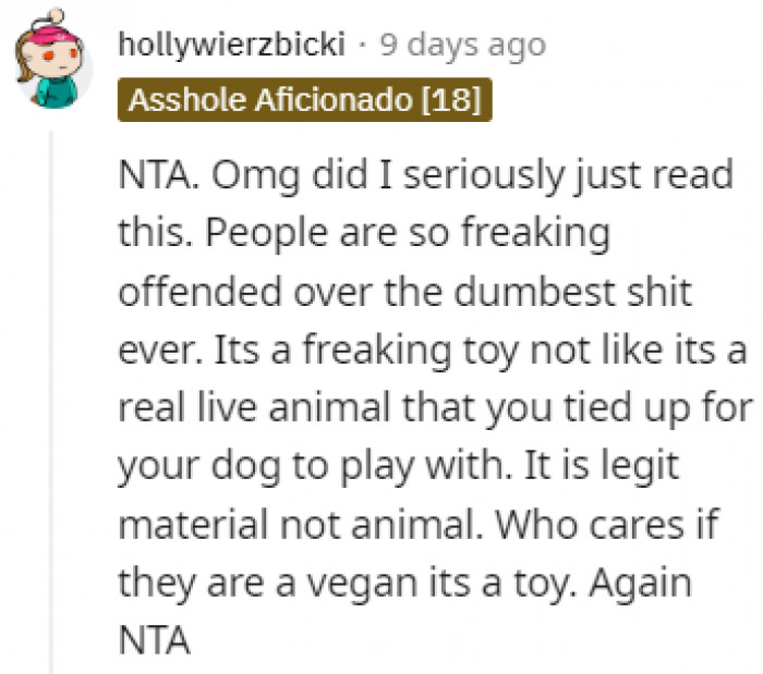 It's just a toy