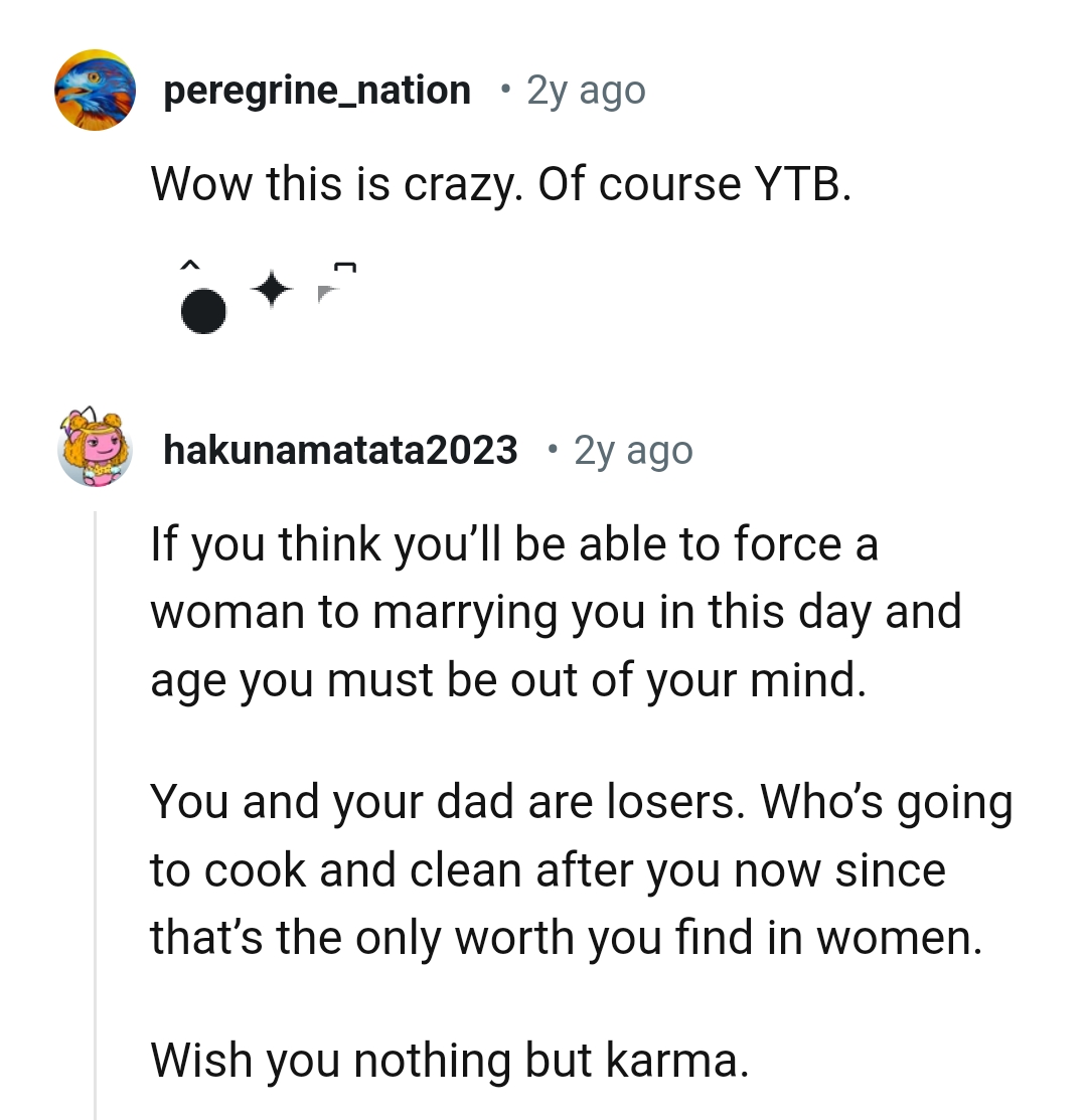 The OP and His Dad Are Losers