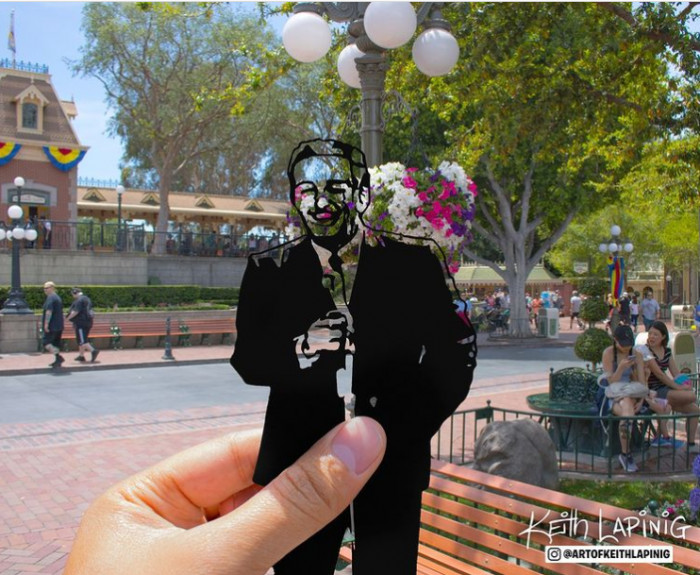 31. Walt Disney himself, inspired by where he stood for his opening speech