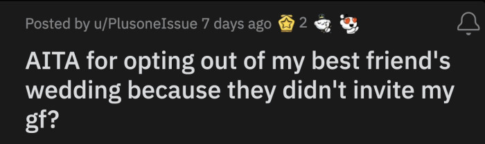 He called Brad and Vicky to confirm his attendance