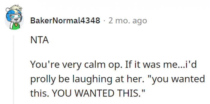 10. The fact is the cousin wanted it