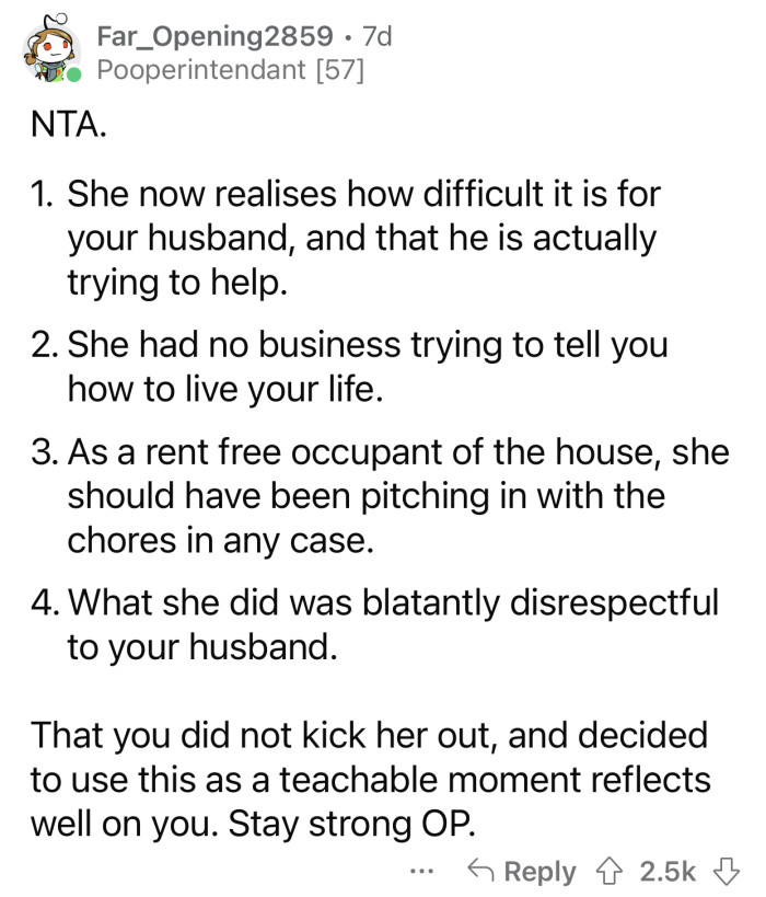 Here's how the Reddit community reacted to u/ResidentMint095's situation: