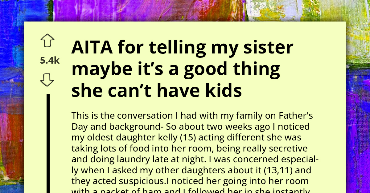 Sibling Tells Infertile Sister She Shouldn't Have Kids After Harsh Punishment Suggestion Ignites Family Feud