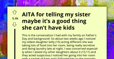 Sibling Tells Infertile Sister She Shouldn't Have Kids After Harsh Punishment Suggestion Ignites Family Feud