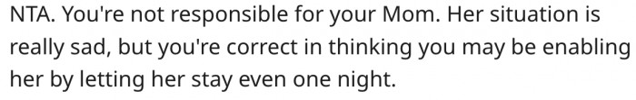 6. Her Mom Is Responsible for Herself.