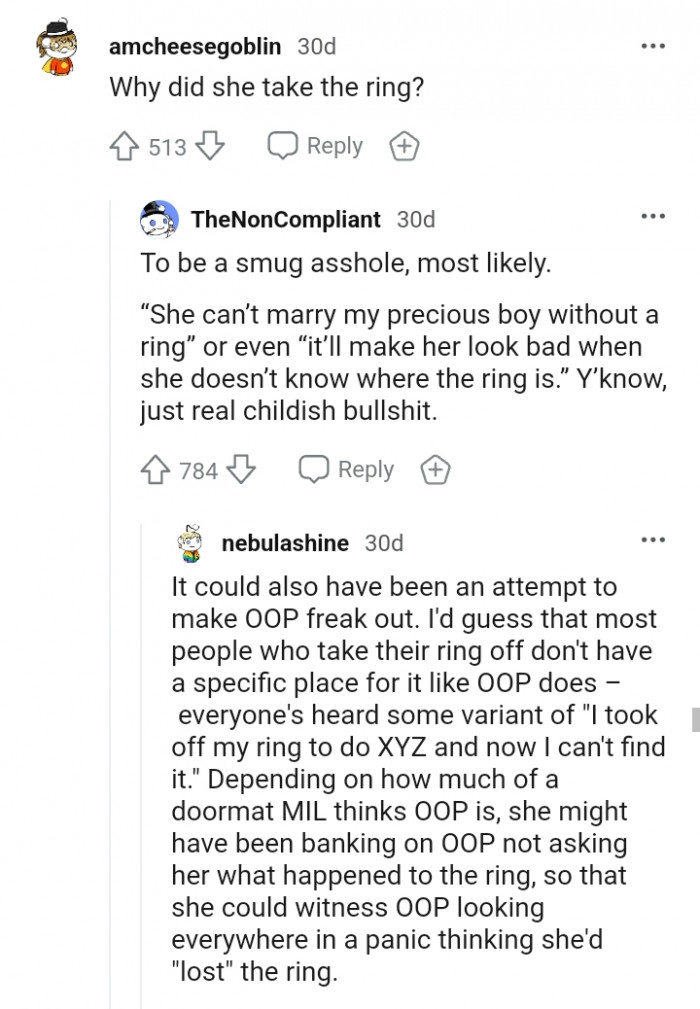 She Can't Marry My Precious Boy Without a Ring