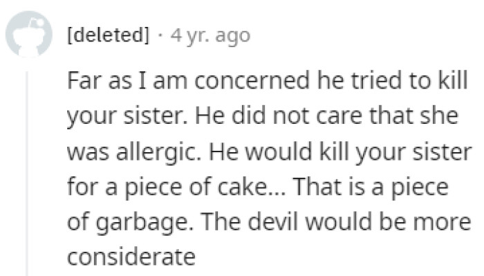 He didn't care at all