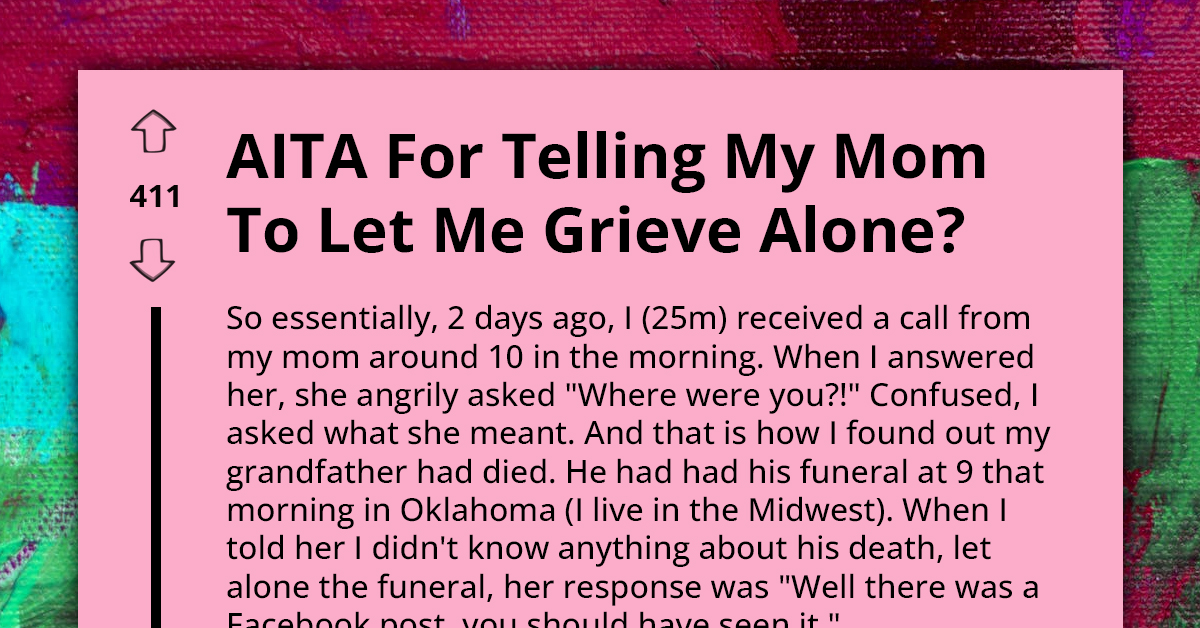 Man Grapples With Exclusion From Family During Grandfather's Funeral, Wants To Mourn Alone