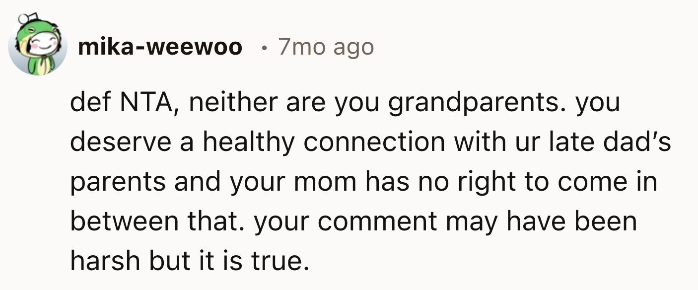 OP Deserves a Healthy Relationship with His Grandparents