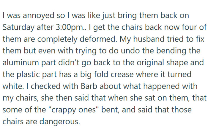 One of their friends, Mark, borrowed them but then gave them to another neighbor