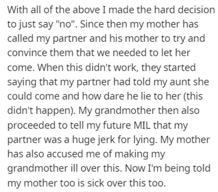 OP made the hard decision of saying no