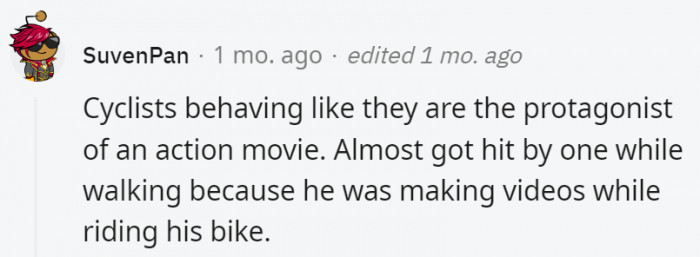 28. A little pedestrian care wouldn't hurt