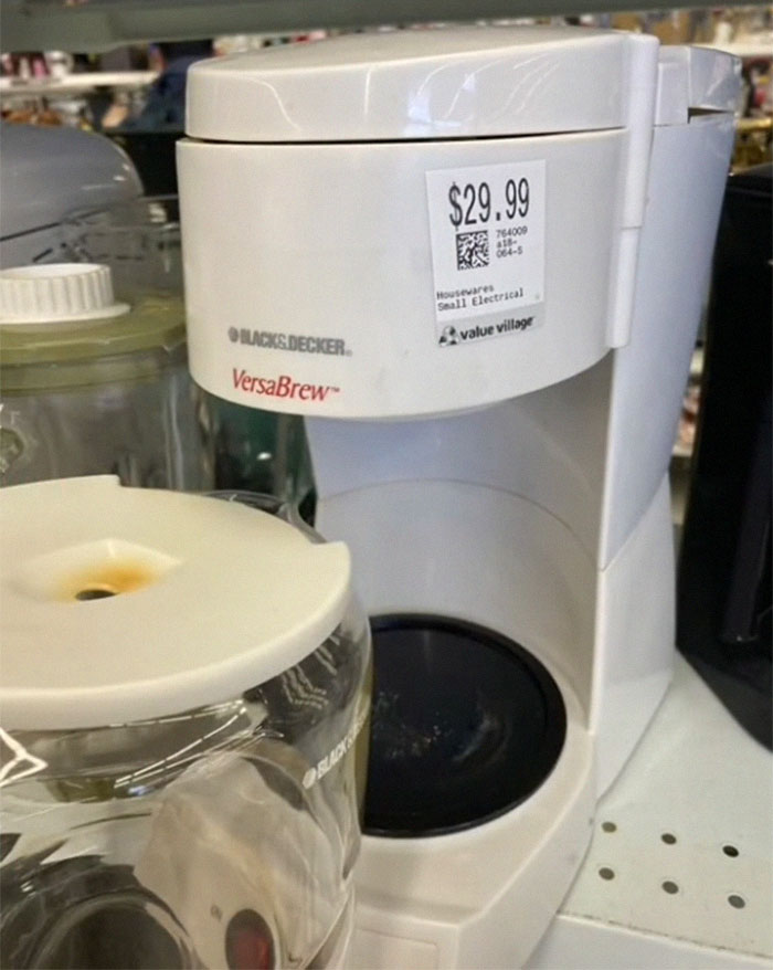 3. What a price for a used coffee maker