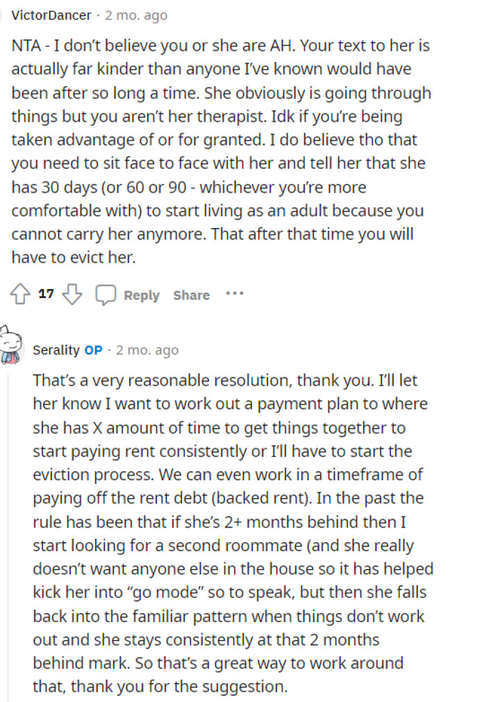 These comments are quite long, but they provide us with more insight into the situation and what's already happened.