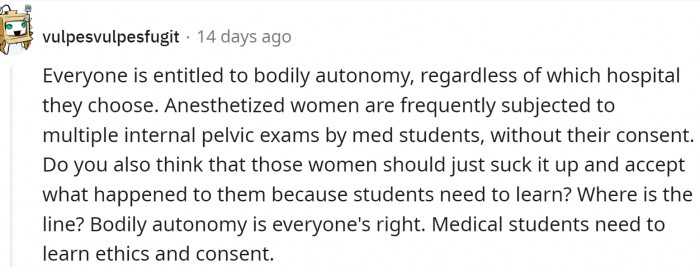 Bodily Autonomy Is Important.