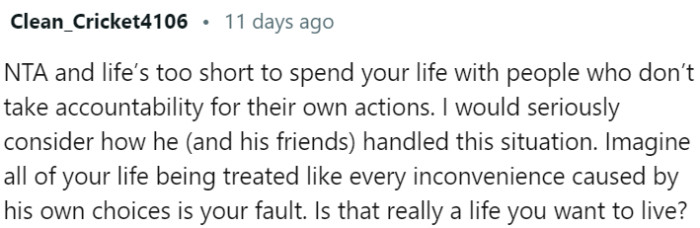 Consider the Importance of Accountability and Reflect on Whether You Want to Be in a Relationship Where Blame Is Placed on You for the Consequences of Someone Else's Choices