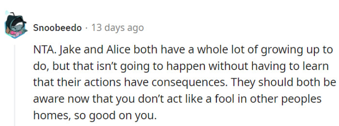 True, a lot of growing up needs to be done here—but that might take a long, long time.