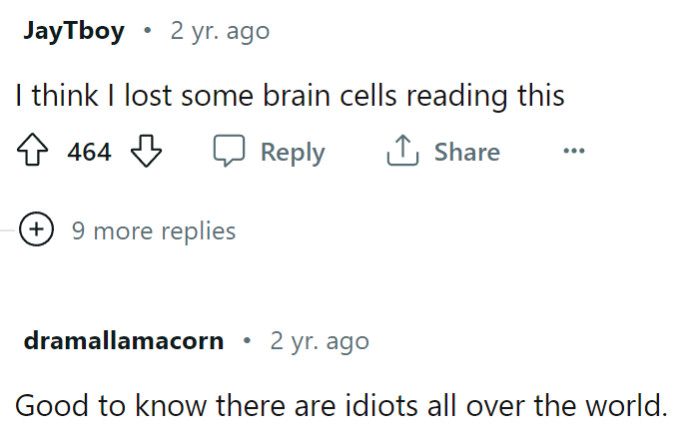 There are idiots all over the world...