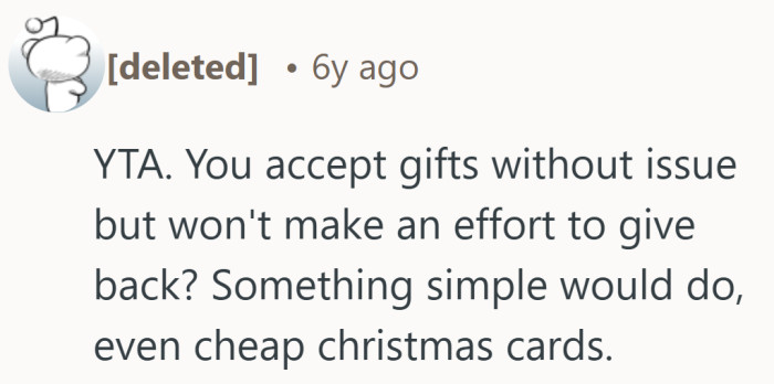 A small gesture feels like the bare minimum when you’ve already accepted so much from them.