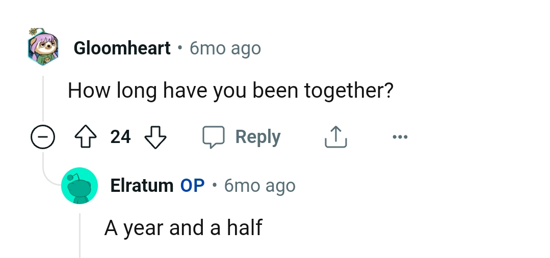 They have been together for over a year