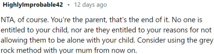 Parental autonomy is paramount