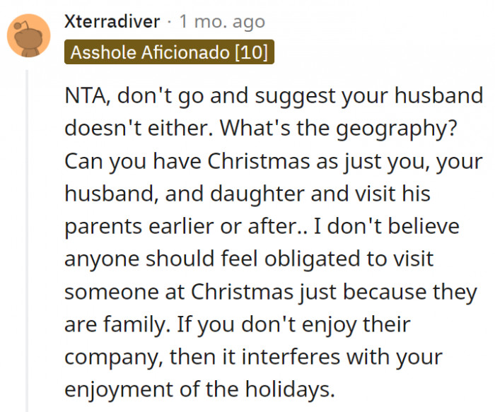 12. Just because they're family doesn't mean they're obligated to tolerate the horrible behavior of others