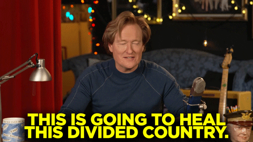 2. This is going to heal this divided country