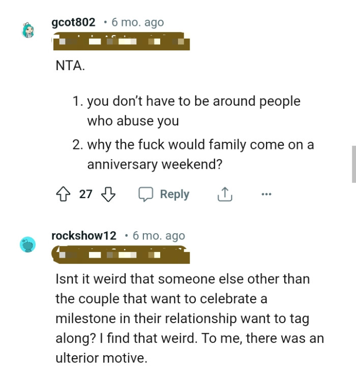 To this Redditor, there was an ulterior motive