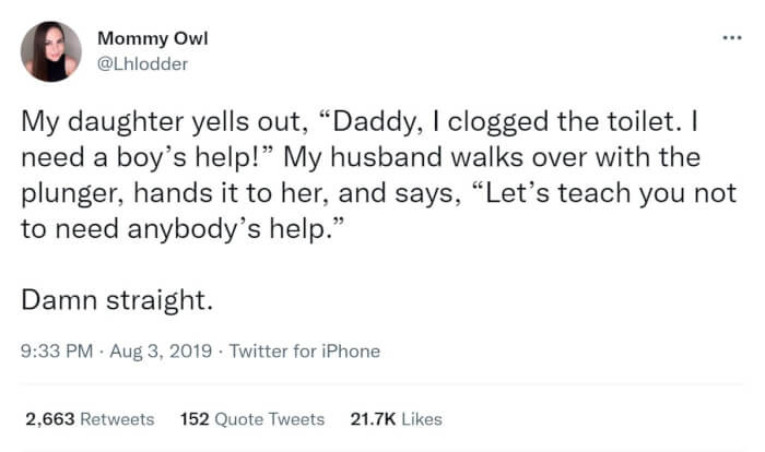 2. This is how you're supposed to do it: you have to show these kids how to do things for themselves.