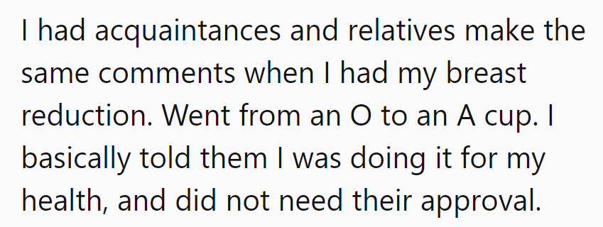 Her zinger? 'For health, not the peanut gallery.' Prioritizing self-care over critics.