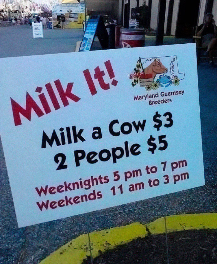 12. Are they milking people now?