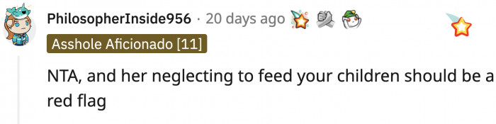 It was a giant red flag that his wife neglected their children for 3 hours