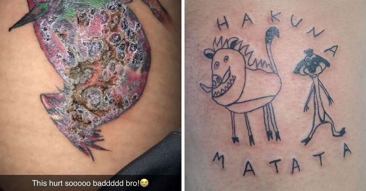 Enjoy These 50 Pictures Of People Totally Oblivious To How Bad Their Tattoos Are, As Shared By A Facebook Page