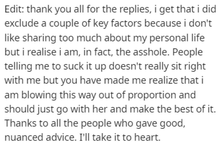 OP Read the Comments Left by Other Redditors and Decided to Attend the Wedding