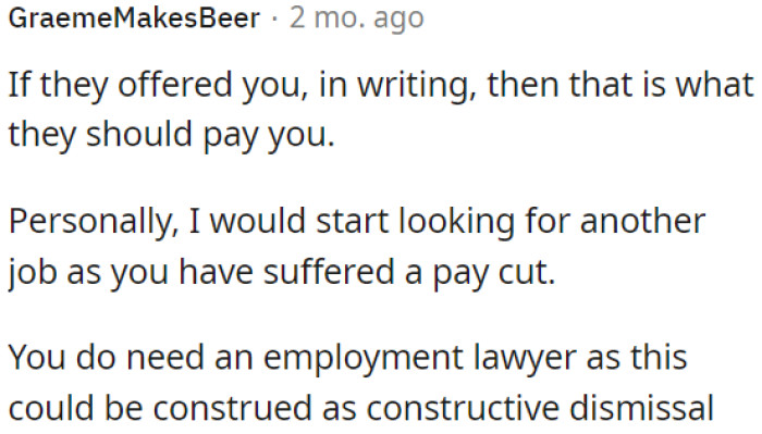 OP needs to consult with an employment lawyer.
