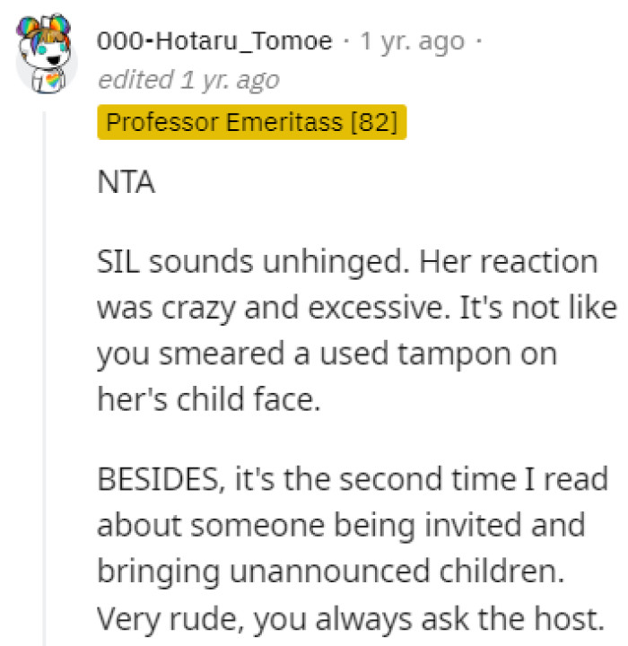 Unhinged Sister-in-Law