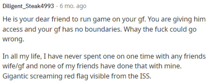 While this might be a strange situation for some, everyone is different, and some people do hang out one-on-one with their partner's friends.