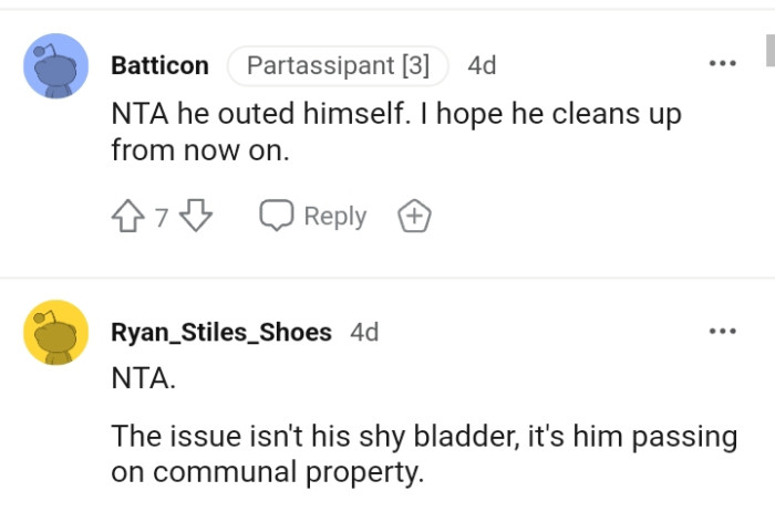 We do hope he cleans up too