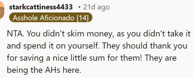 She did them a favor by making a fund